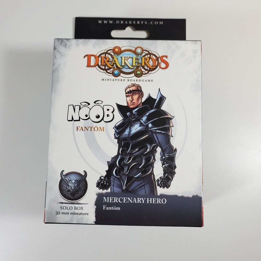 Drakerys Fantom Mercenary Hero Noob Miniature 32 mm New Sealed Kickstarter
